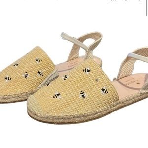 Kate Spade New York Bonnie Bee Straw Look Shoe  Size 9 no Box but unworn